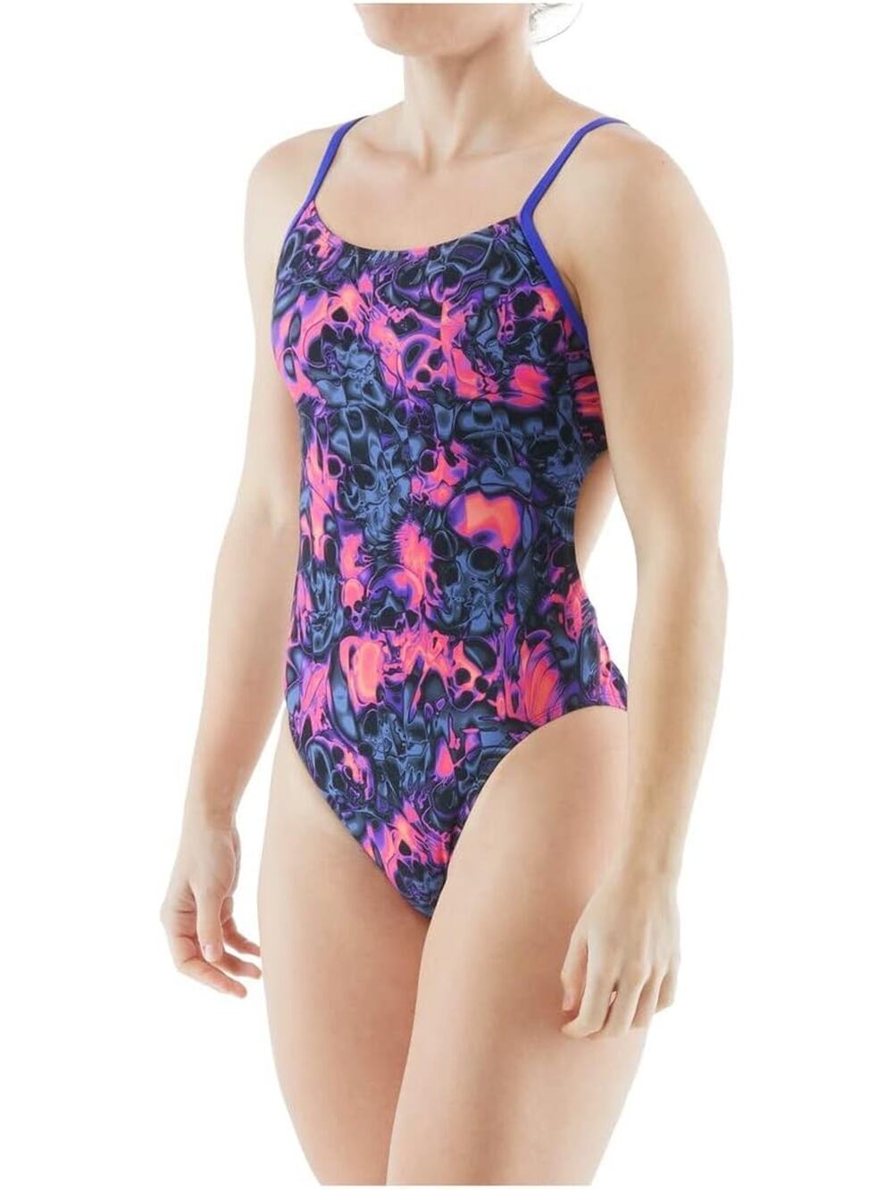 NWT TYR Women's Spirit Fire Cutoutfit Swimsuit sz 34